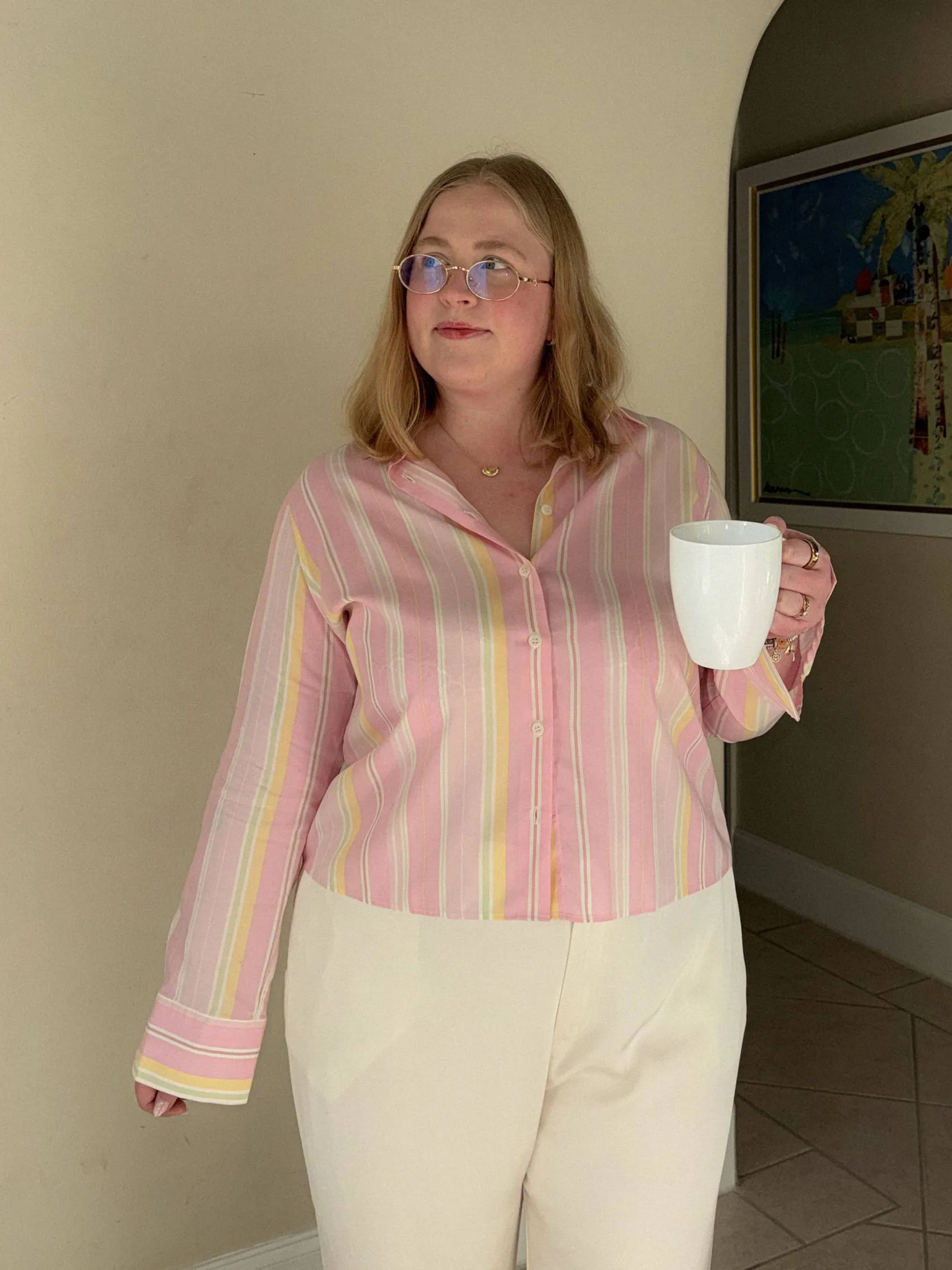 Online Djerf Avenue Spring Shirt Gelato Stripe