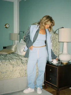 Clearance Djerf Avenue Staple Sweatpants Baby Blue