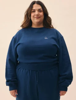 Discount Djerf Avenue Staple Sweatshirt Retro Blue