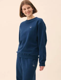 Discount Djerf Avenue Staple Sweatshirt Retro Blue