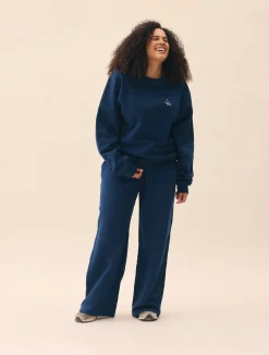 Discount Djerf Avenue Staple Sweatshirt Retro Blue