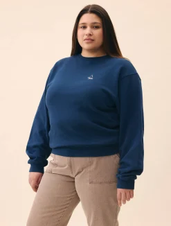 Discount Djerf Avenue Staple Sweatshirt Retro Blue