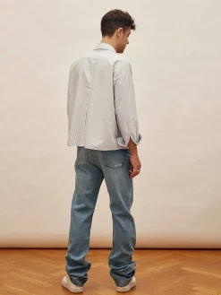 Hot Djerf Avenue Straight Jeans Mid Blue - Tall