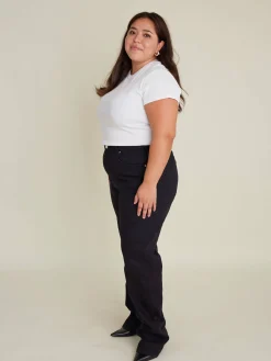 New Djerf Avenue Straight Jeans Midnight Black