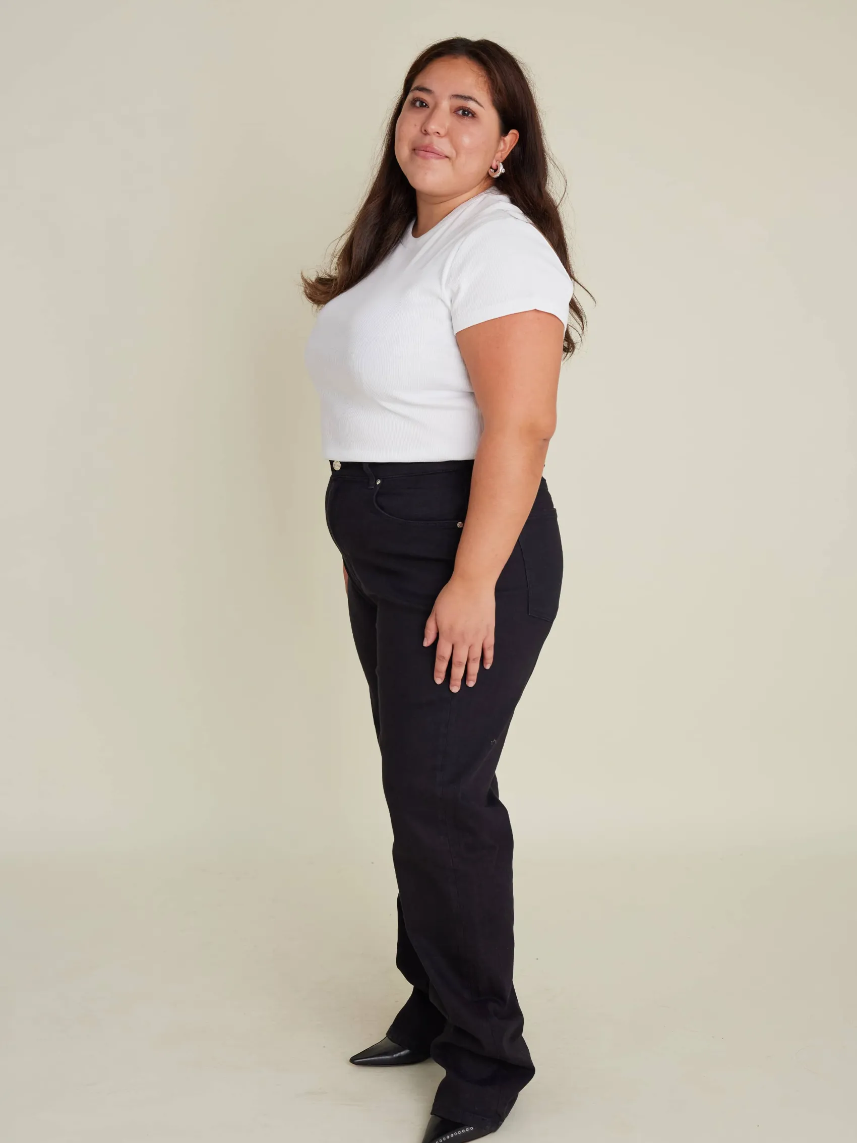 New Djerf Avenue Straight Jeans Midnight Black