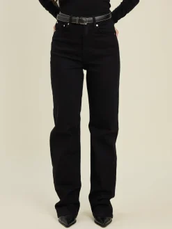 New Djerf Avenue Straight Jeans Midnight Black