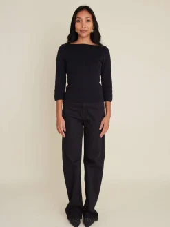 New Djerf Avenue Straight Jeans Midnight Black