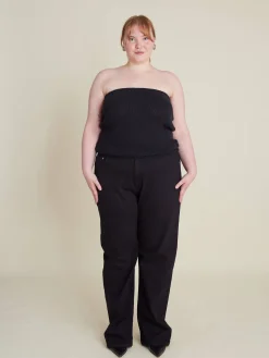 New Djerf Avenue Straight Jeans Midnight Black