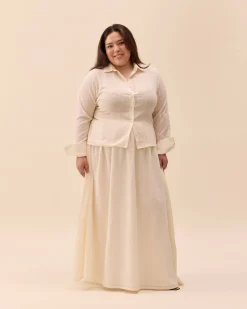 Hot Djerf Avenue Summer Skirt White