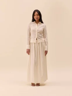 Hot Djerf Avenue Summer Skirt White