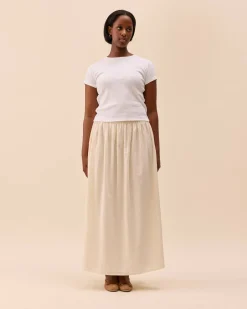 Hot Djerf Avenue Summer Skirt White