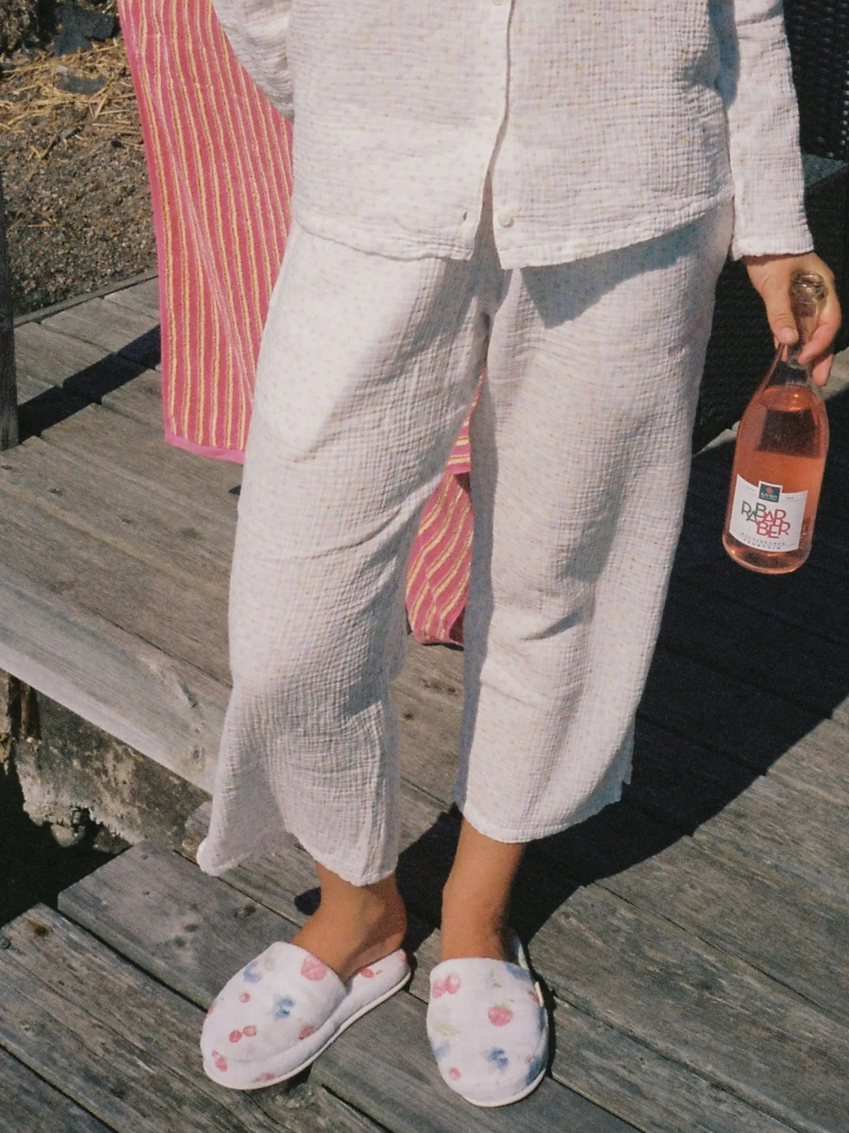 Clearance Djerf Avenue Terry Slippers Summer Berries