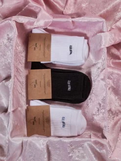 Djerf Avenue Tube Socks White/Blue