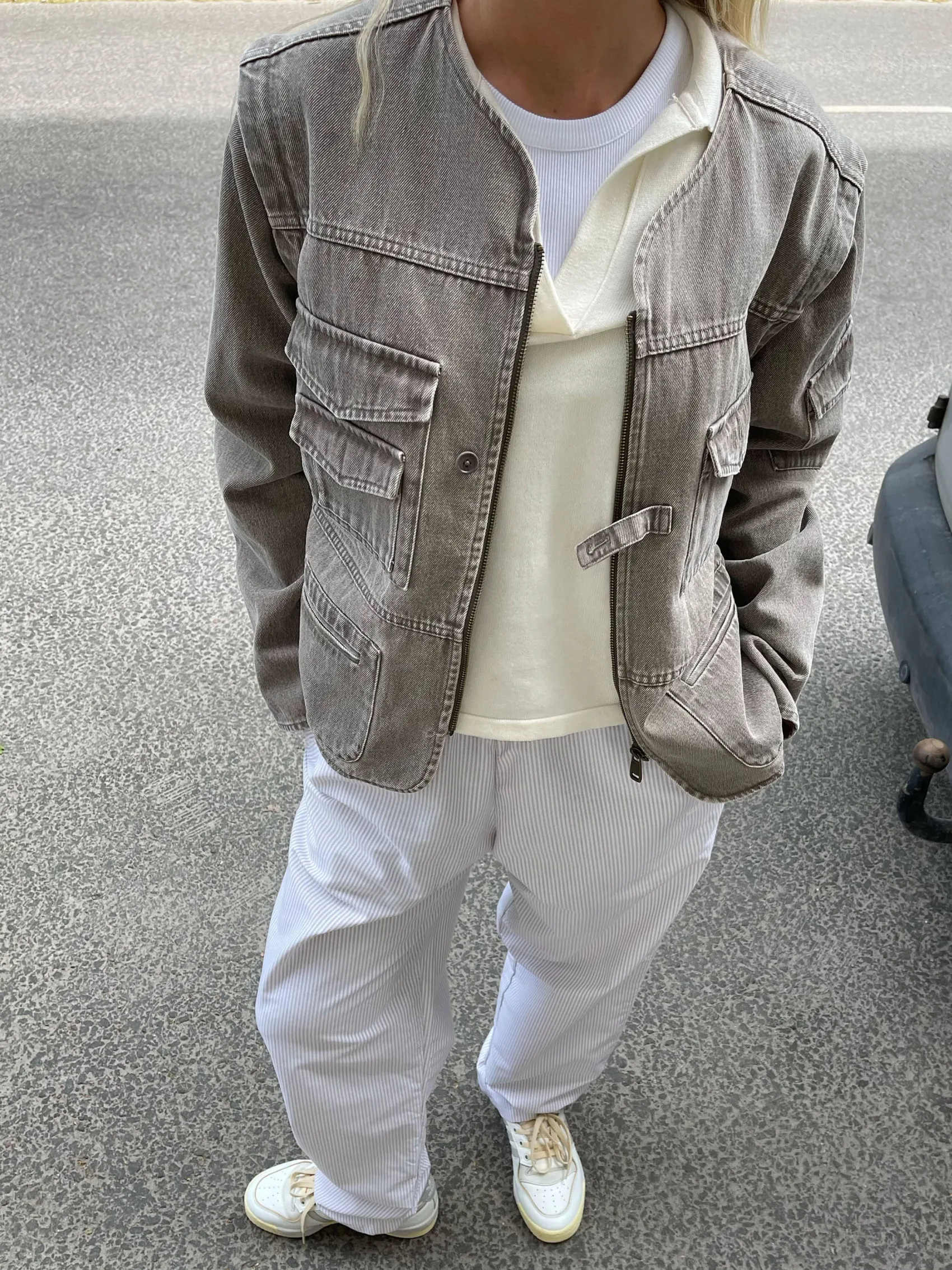 New Djerf Avenue Utility Jacket Brown