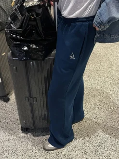 Online Djerf Avenue Wide Leg Sweatpants Retro Blue