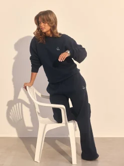 Online Djerf Avenue Wide Leg Sweatpants Retro Blue