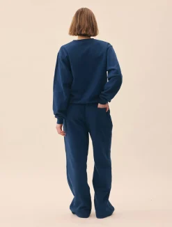 Online Djerf Avenue Wide Leg Sweatpants Retro Blue