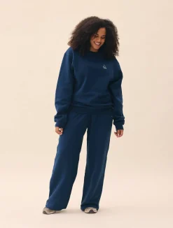 Online Djerf Avenue Wide Leg Sweatpants Retro Blue