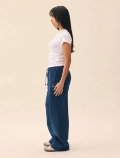 Online Djerf Avenue Wide Leg Sweatpants Retro Blue